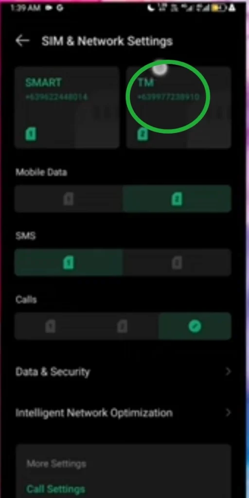 TM APN settings