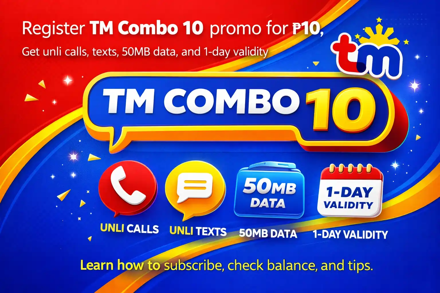 TM Combo 10 Promo Registration Guide Philippines