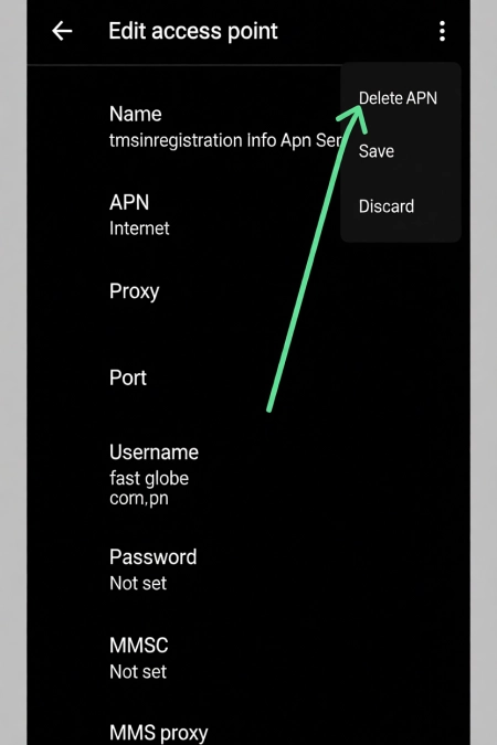 How to Delete TM APN Settings on Android